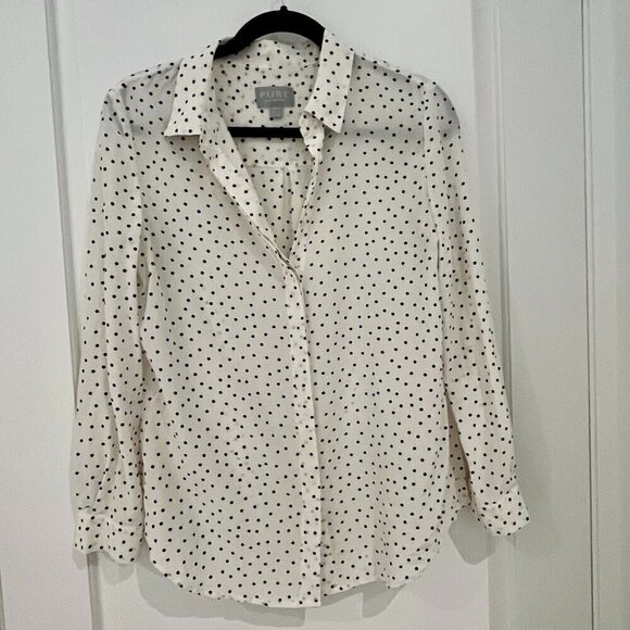 PURE COLLECTION 100% Silk Shirt Size 10 UK; Size  10 UK; 4US; 36 EU - Picture 4 of 11
